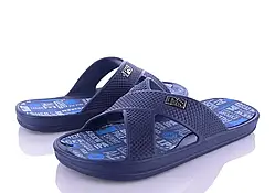 Шльопанці чоловічі сині нахрест PS