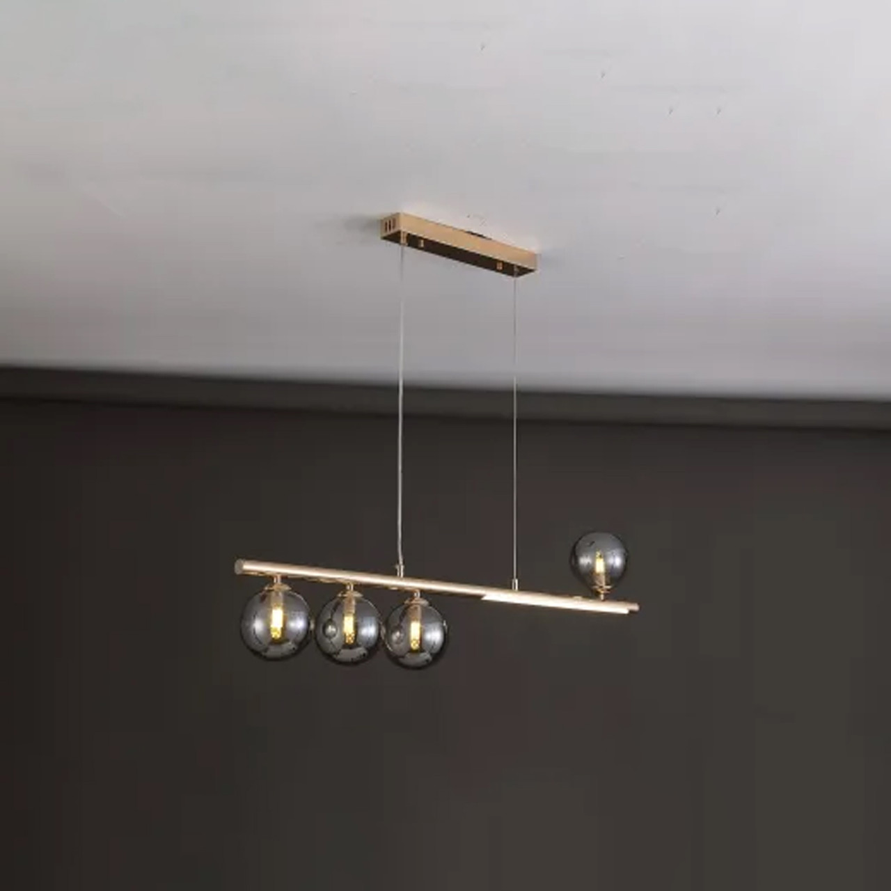 Підвісна Led-люстра у золотому кольорі GLD-23941/4, фото 1