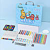 Набір для малювання дитячий з кейсом (57шт) від 4 років, Art Set, Блакитний / Набір для дитячої творчості, фото 4