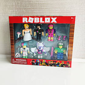 Ігровий набір Roblox: 6 героїв з аксесуарами фігурки Роблокс чоловічки