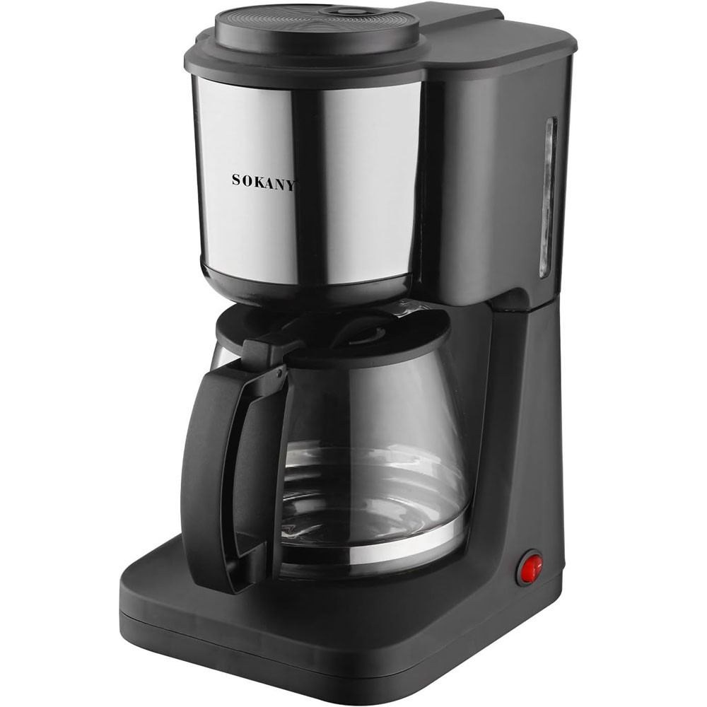 Капельна кавоварка 650Вт, 900 мл,SOKANY SK-125 / Електрична кавоварка для дому / Електрокавоварка, фото 1