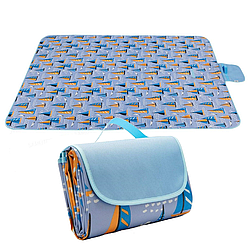 Килимок для пікніка з підкладкою 180х150см / Підстилка для пляжу / Плед для пікніка