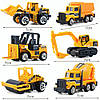 Набір будівельних машинок, 6 шт / Будівельна техніка для дітей / Набір будівельної техніки / Набір машинок, фото 8