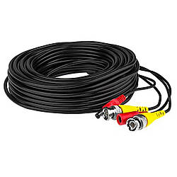 Патчкорд комбінований 10м, BNC-DC / Кабель для відеоспостереження / Кабель для камер відеоспостереження