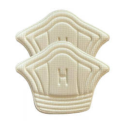 Парні вставки для взуття (11,5×8см), Білий / Зап'яточники для взуття / Вкладиші для п'ятки