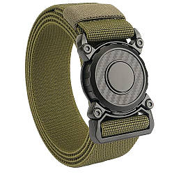Тактичний чоловічий ремінь, 120см, Оливковий / Ремінь чоловічий / Брючний ремінь / Тактичний пояс
