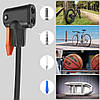 Насос для велосипеда з манометром S98-2409-Y / Насос ножний / Велосипедний насос / Насос для матраса, фото 4