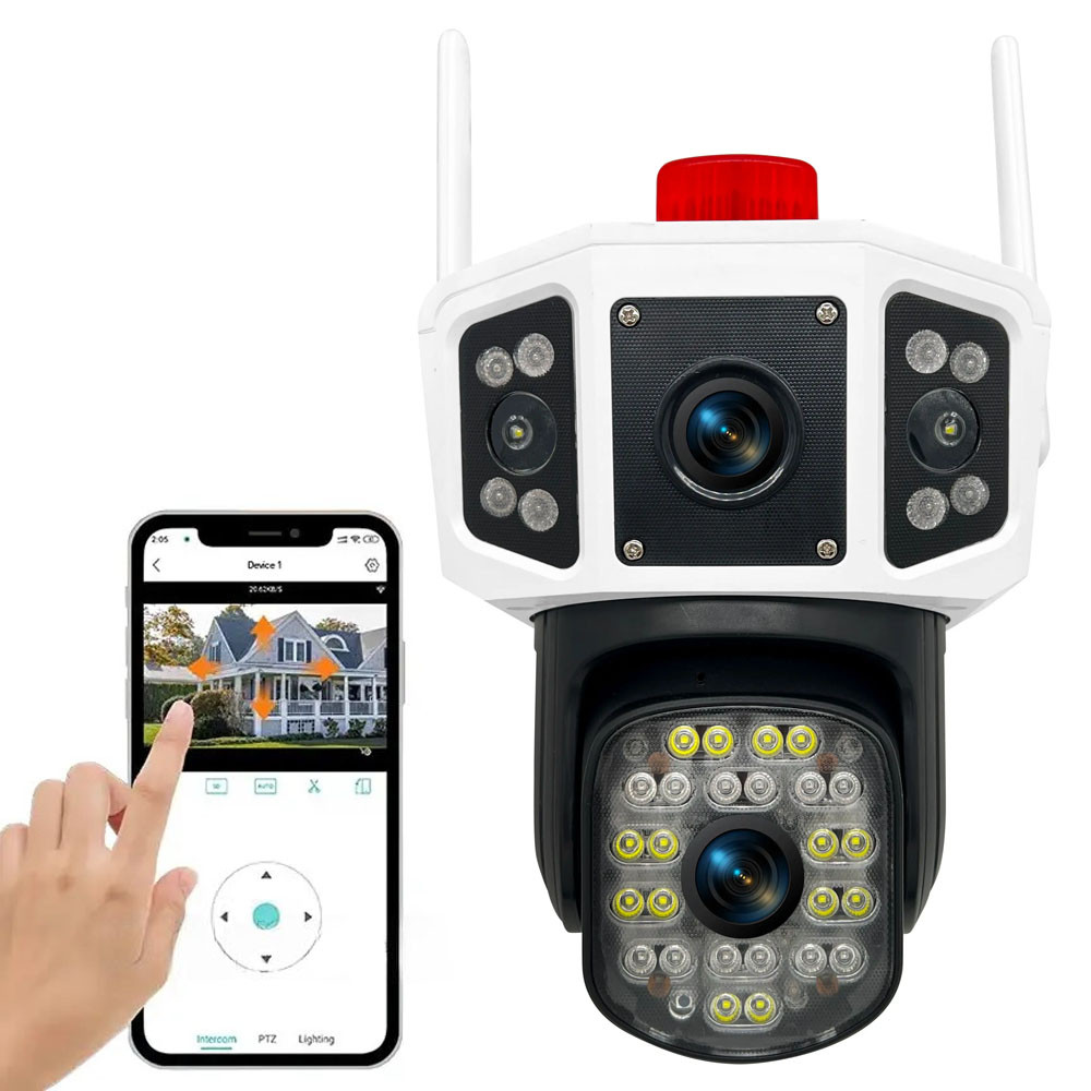 Поворотна WIFI камера відеоспостереження 3MP, YOOSEE yc101 / Вулична камера спостереження / IP камера, фото 1