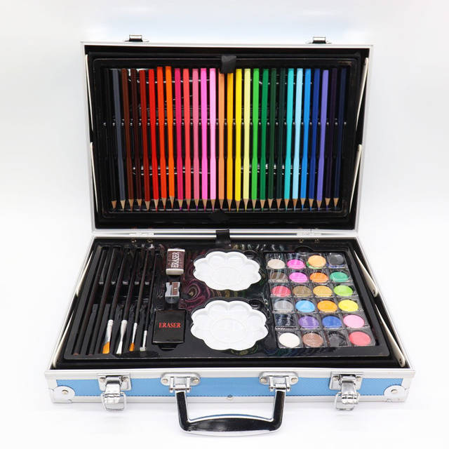 Детский набор для рисования 145 предметов, в чемодане
