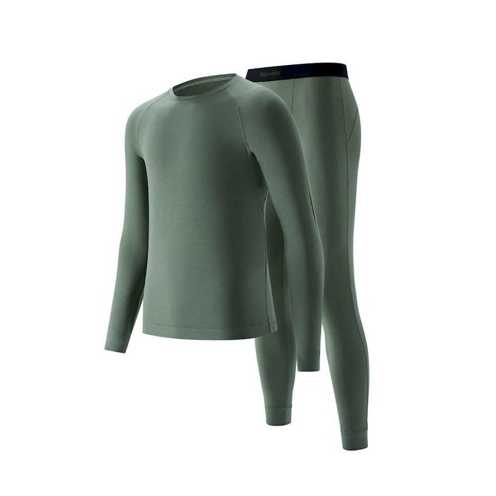 Комплект натільної чоловічої термобілизни Naturehike NH22NY001 демісезон (Зелений) розмір XL