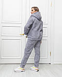 Спортивний костюм на флісі Аврора сірий, фото 4