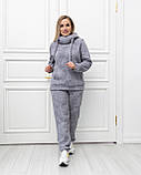 Спортивний костюм на флісі Аврора сірий, фото 7