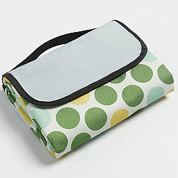 Килимок для пікніка з непромокаючою підкладкою 180х150см, Зелений / Підстилка для пляжу / Плед для пікніка