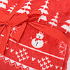 Новорічний плед з оленями 155х135см, Червоний / Різдвяний плед покривало / Теплий плед зимовий, фото 3