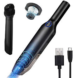 Бездротовий автомобільний пилосос Car vacuum cleaner, з USB зарядкою / Ручний автопилосос від акумулятора
