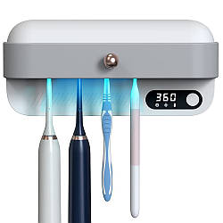 Настінний тримач для зубних щіток з УФ стерилізатором / Тримач-стерилізатор зубних щіток