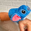 М'який браслет на руку Стіч (16см), Синій / Стіч іграшка / Іграшка на руку / Іграшка-браслет, фото 8