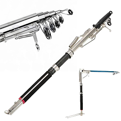 Самопідсікаюча вудка для риболовлі 2,1м, 3608 / Телескопічна вудка Спінінг / Вудка з самопідсекатором