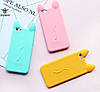 Силіконовий чохол для iPhone SE 2022/2020/8/7 - Вушка Кота CoCo Cat, Блакитний, фото 4
