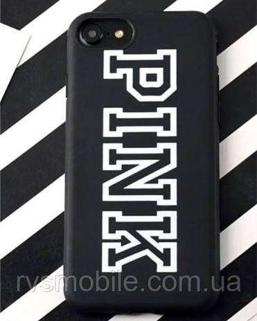 Силіконовий чохол для iPhone SE 2022/2020/8/7 - Girl Cute PINK, Чорний
