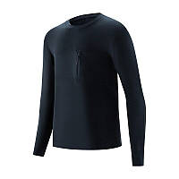Чоловічий термо лонгслів Naturehike NH22NY009 зимовий (Чорний) розмір XL