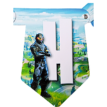 Гірлянда розтяжка паперова Fortnite З Днем Народження, фото 4