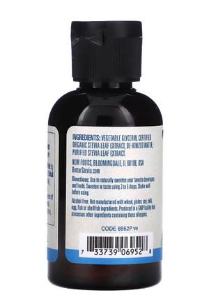 Цукрозамінник Better Stevia NOW Foods 59 ml Glycerite, фото 4