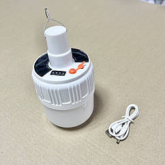 Ліхтар лампа для кемпінгу LED на акумуляторі з USB сонячною панеллю ZJ-V51