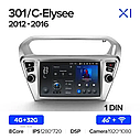 Штатна магнітола Teyes X1 Peugeot 301 For Citroen C-Elysee CElysee (2012 - 2024) (1 Din), фото 5