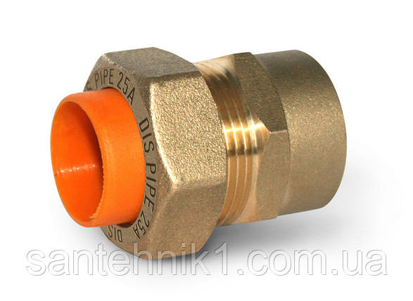 Муфта труба-внутрішня різь для газу DISPIPE GIBC25*1"(F), фото 1