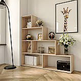 Стелаж для дому на 6 комірок, книжкова полиця стелаж для іграшок з ДСП. стелаж для дому та офісу, фото 2