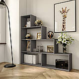 Стелаж для дому на 6 комірок, книжкова полиця стелаж для іграшок з ДСП. стелаж для дому та офісу, фото 3