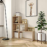 Стелаж для дому на 4 комірок, книжкова полиця стелаж для іграшок з ДСП. стелаж для дому та офісу, фото 3