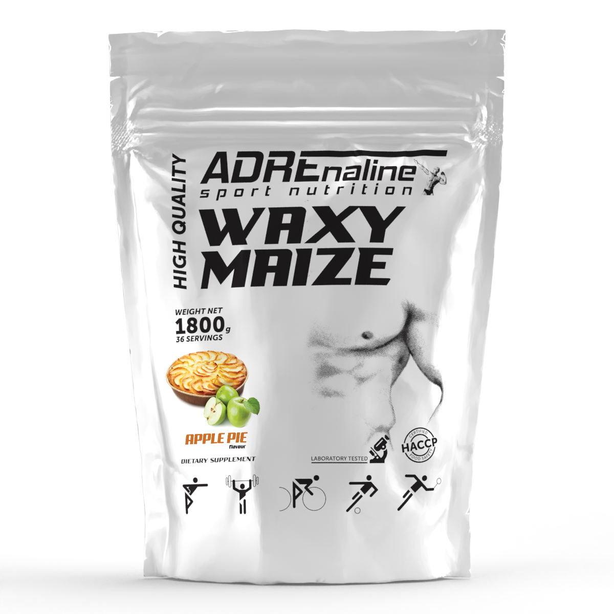 Вуглеводи - Adrenaline Sport Nutrition Waxy Maize / 1800 g Яблучний пиріг