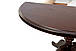 Стіл обідній круглий розкладний Гермес (темний горіх), фото 4