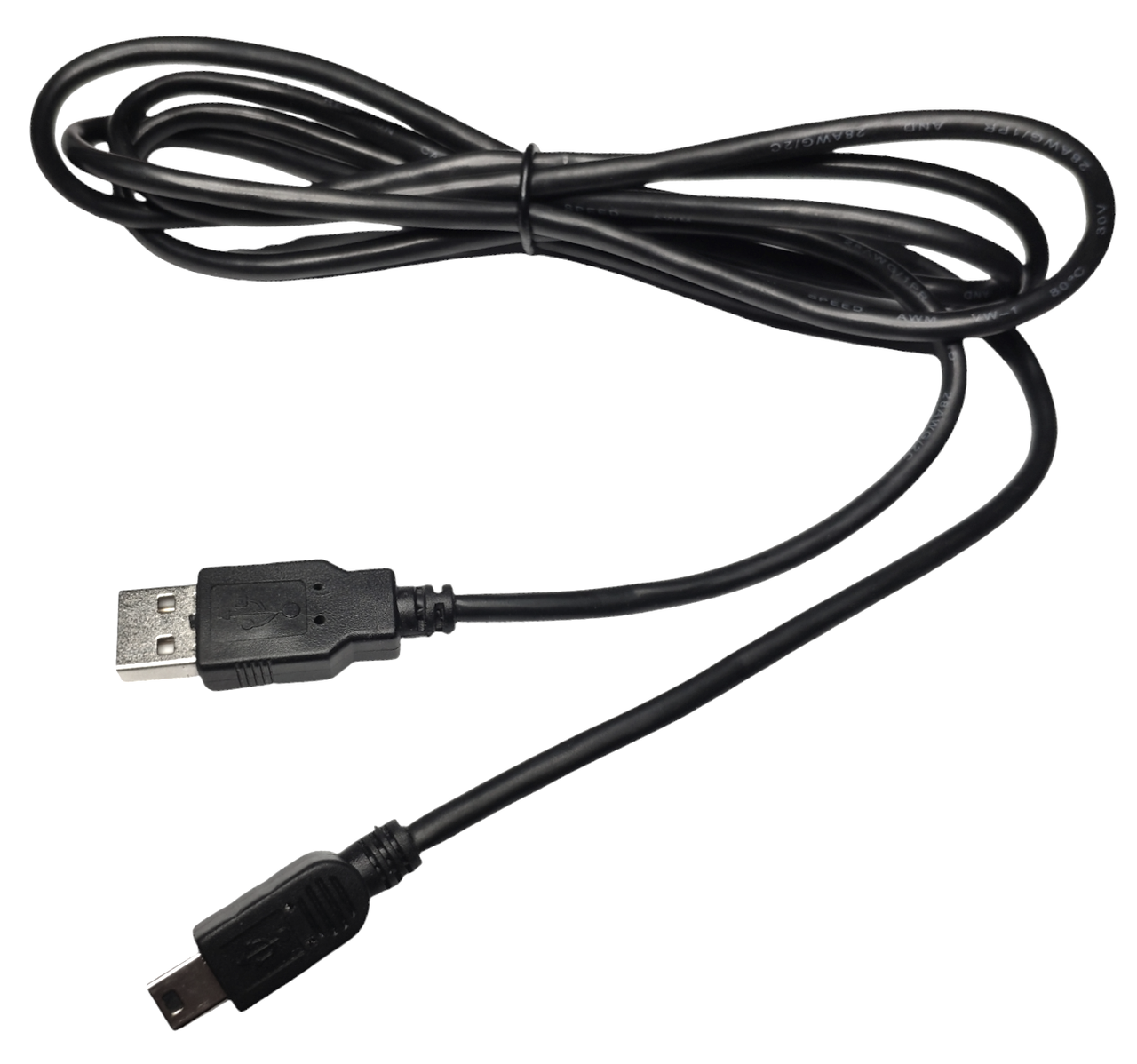 Кабель USB 2.0 AM to USB Mini BM QC 1.5A 1.5м шнур швидкої зарядки живлення синхронізації чорний
