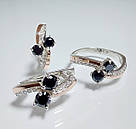 Срібний набір з золотими накладками, фото 2