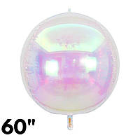 Фольгована кулька 4D сфера хамелеон 60" Китай в упаковці