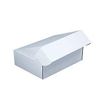 Подарункова коробка з мікрогофрокартону біла, 24х17х10 см