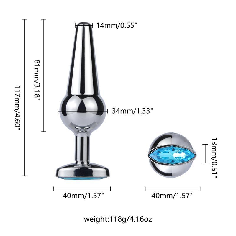 Анальна пробка Monstro метал by Toyfa