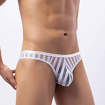 Смугасті прозорі чоловічі бікіні, фото 3