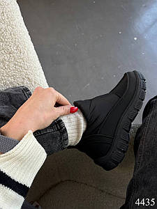 Дутики з плащівки, чорні