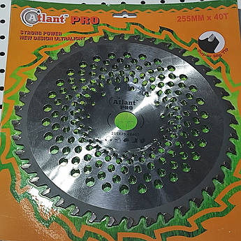 Ніж для бензокос 40Т победіт .255*25,4 Atlant Pro