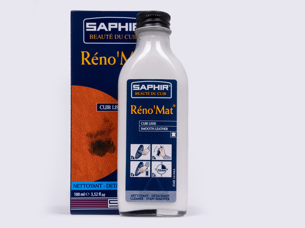 Очищувач для гладкої шкіри Saphir Renomat, скло, 100 мл (0514), фото 1