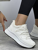 Кросівки жіночі зимові 8 пар у ящику білого кольору 36-41, фото 2