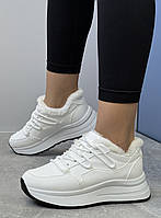 Кросівки жіночі зимові 8 пар у ящику білого кольору 36-41, фото 4