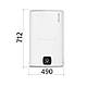 Водонагрівач Atlantic Steatite Cube WI-FI ES-VM 75 S4 C2 WD (2400W) white, фото 8