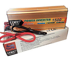 Перетворювач авто інвертор UKC 24V-220V 1500W