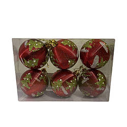 67252 C Новорічні прикраси 6 шт.