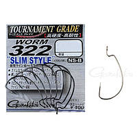 Гачок Gamakatsu Worm 322 Slim Style №1 (7шт)